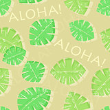 Aloha Hawaiian Seamless Pattern