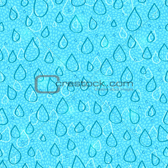 Water Drop Seamless Pattern