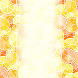 Yellow Light Fruit Invitation Card with Orange