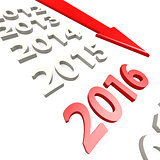 Arrow to year 2016