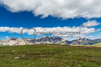 Dolomites mountain landscape