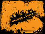 Grunge Halloween party background