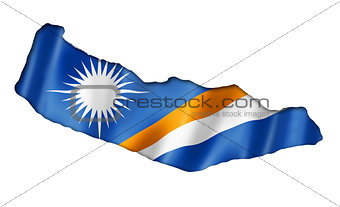 Marshall Islands flag map