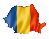 Romanian flag map