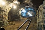 Gold mine tunnels