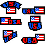 USA buttons