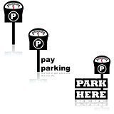 Parking meter icons