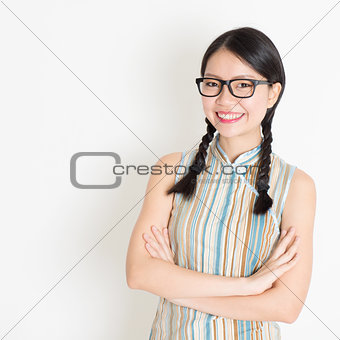 Asian Chinese female smiling 