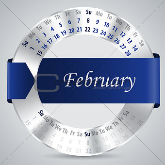 2015 february calendar design
