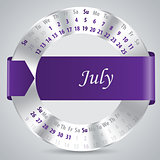 2015 july calendar design