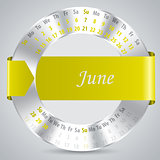 2015 june calendar design