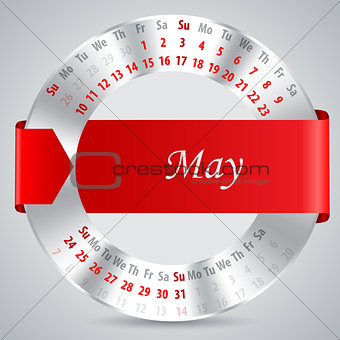 2015 may calendar design
