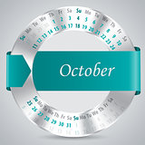 2015 october calendar design