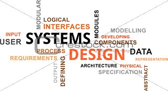 word cloud - systems design