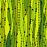 Green background with lines, squares and dots