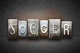 Soccer Letterpress