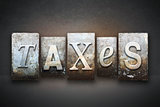 Taxes Theme Letterpress