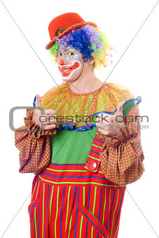 Portrait of a happy clown