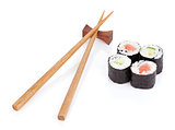 Sushi set and chopsticks