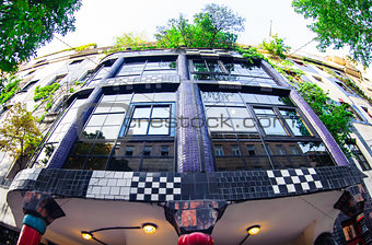 The Hundertwasser House in Vienna