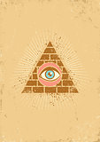  pyramid and eye