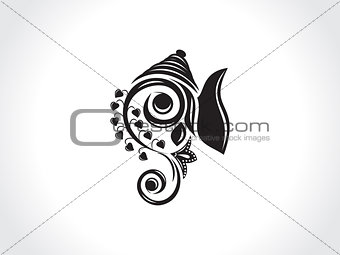 abstract artistic ganesha background
