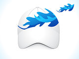 abstract blue cap template 