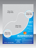 abstract business flyer template