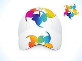 abstract colorful cap template