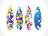 abstract colorful surf board 