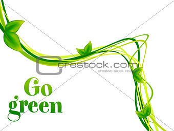 abstract go green background