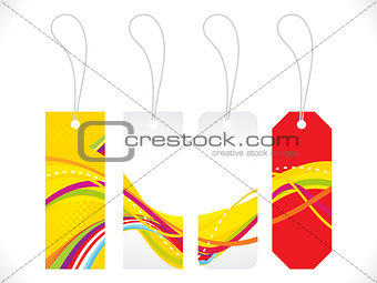 abstract multiple colorful sale tag