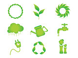 abstract multiple eco icon