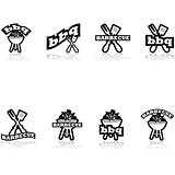 Barbecue icons