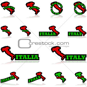 Italy icons