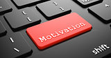 Motivation on Red Keyboard Button.