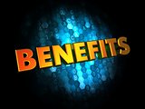 Benefits Concept on Digital Background.