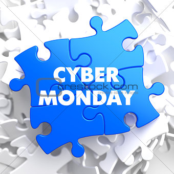 Cyber Monday on Blue Puzzle.