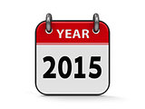 Icon calendar 2015 year