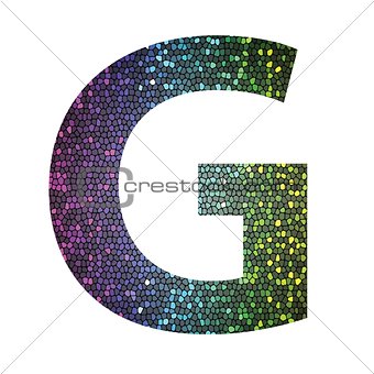 letter G of different colors