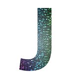 letter J of different colors