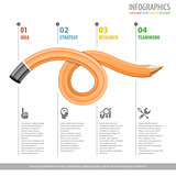 Pencil and Infographic