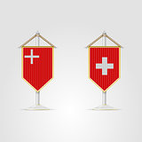Illustration of national symbols of Switzerland.