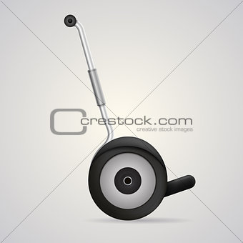 Vector illustration of segway a side view.