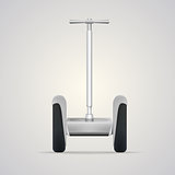 Vector illustration of segway a front view.