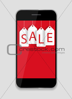 Sale Banner with Place for Your Text. Illustration