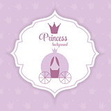 Princess Crown  Background Vector Illustration.