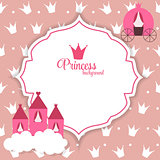 Princess Abstract  Background Vector Illustration.