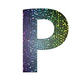 letter P of different colors