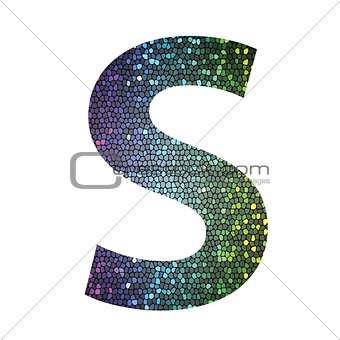 letter S of different colors